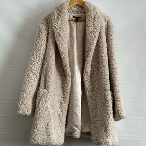 Tribal Beige Teddy Jacket